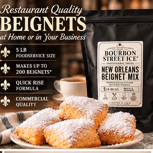 Bourbon Street Ice™ Professional Series New Orleans Beignet Mix | 5 lb Foodservice - Red's Kitchen Sink
