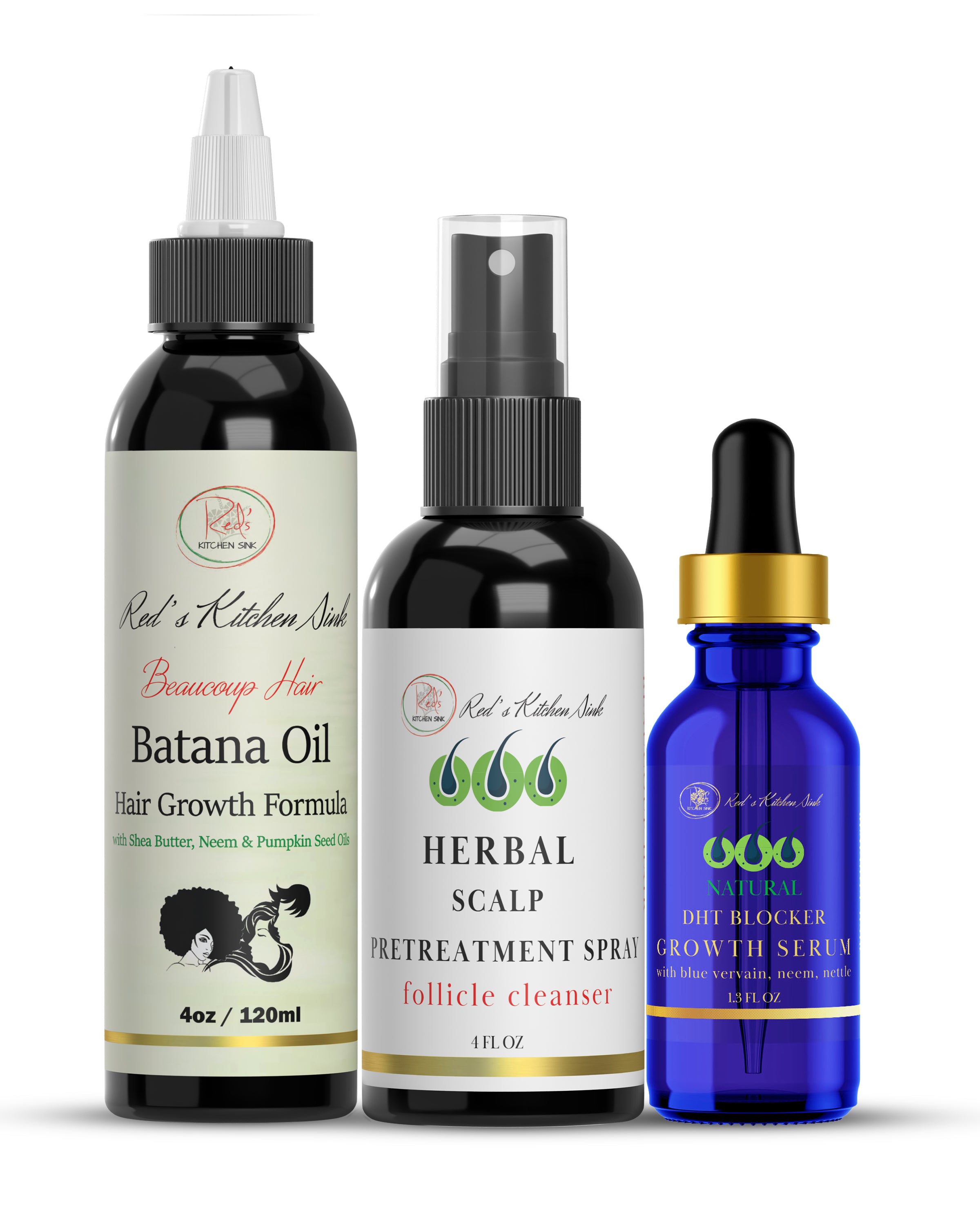 Batana Oil Hair Growth System Beaucoup Hair - Red's Kitchen Sink