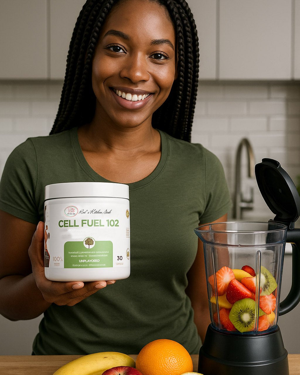 Cell Fuel 102: Organic Sea Moss, Bladderwrack & Burdock Root Herbal Blend - Red's Kitchen Sink