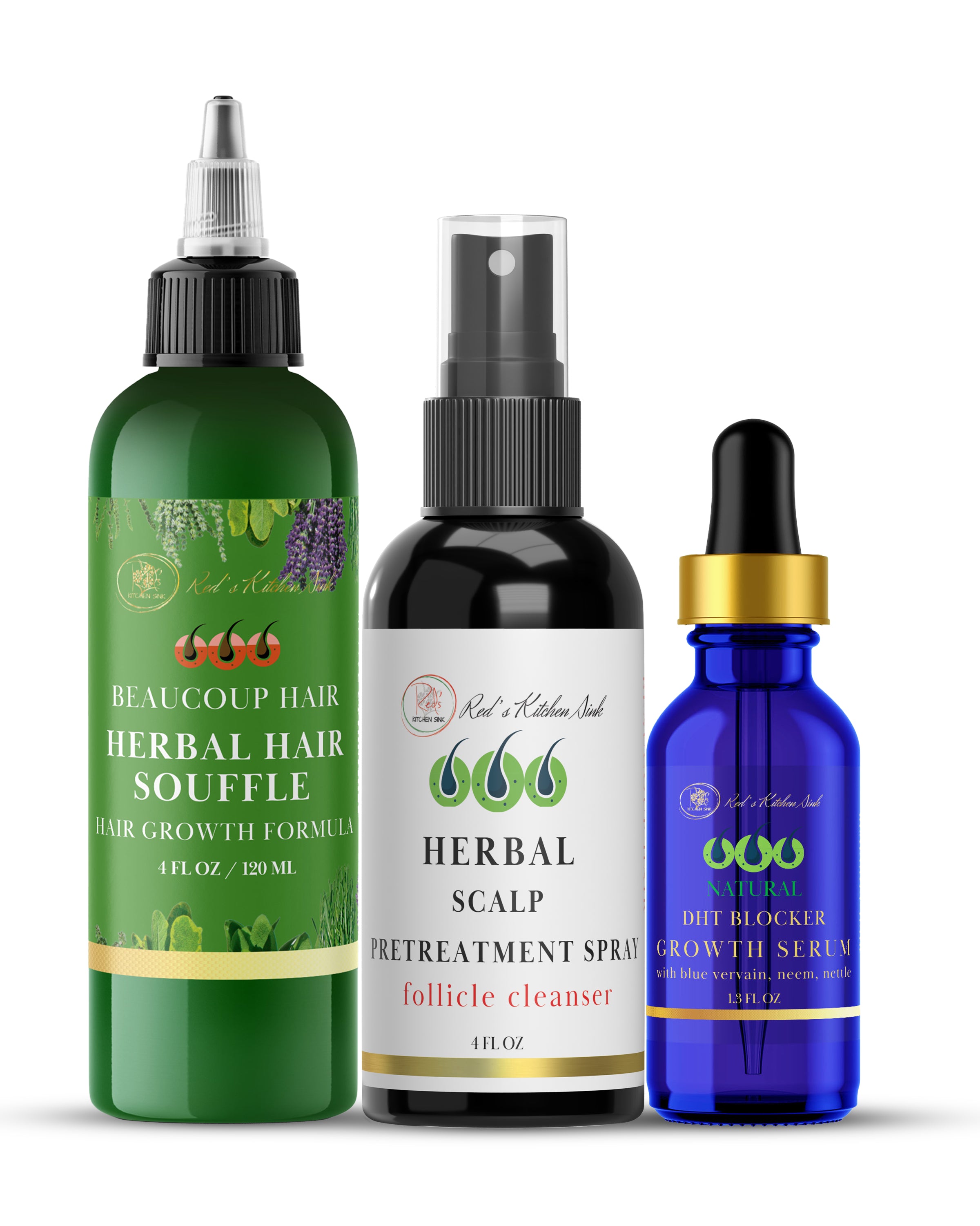 Beaucoup Hair Growth Support Action Pack - Red's Kitchen Sink
