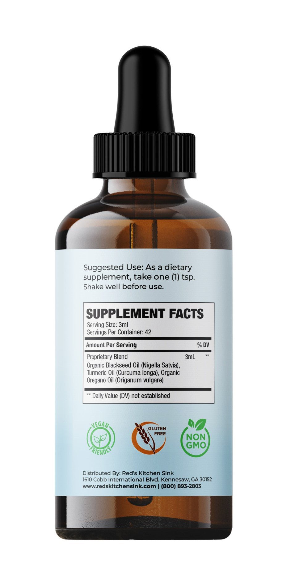 CELL DEFENSE SHIELD | BLACK SEED OREGANO TURMERIC BLEND - Red's Kitchen Sink