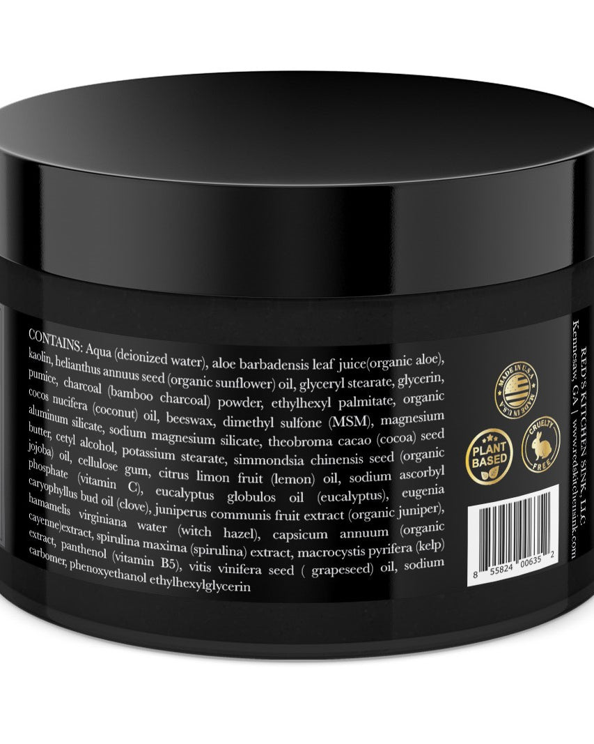 CHARCOAL MASK FACE SCRUB 2 in 1 PORE REFINING - Red's Kitchen Sink