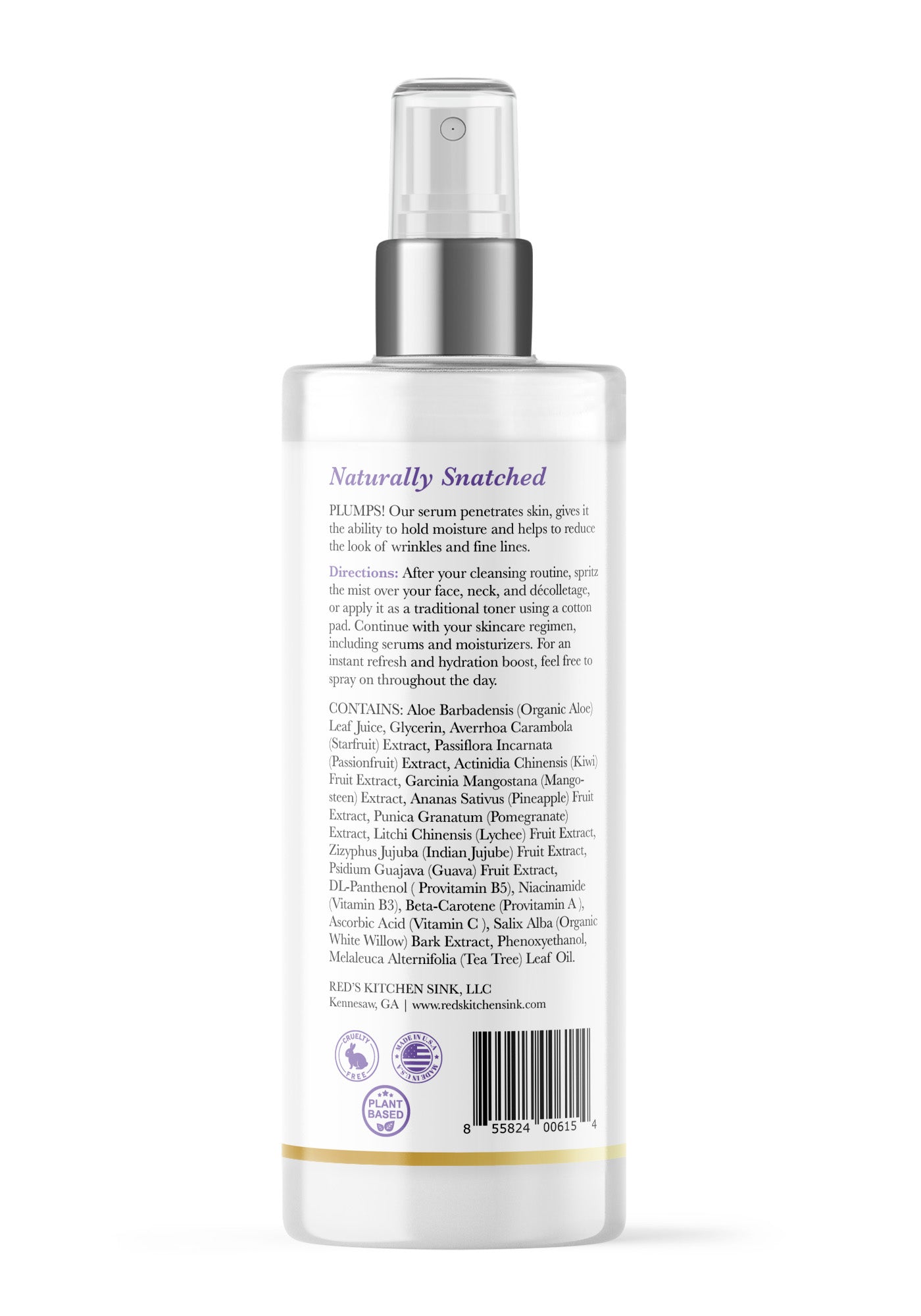 DAILY VITAMINS A B C & NIACINAMIDE ANTIOXIDANT FACIAL TONER - Red's Kitchen Sink