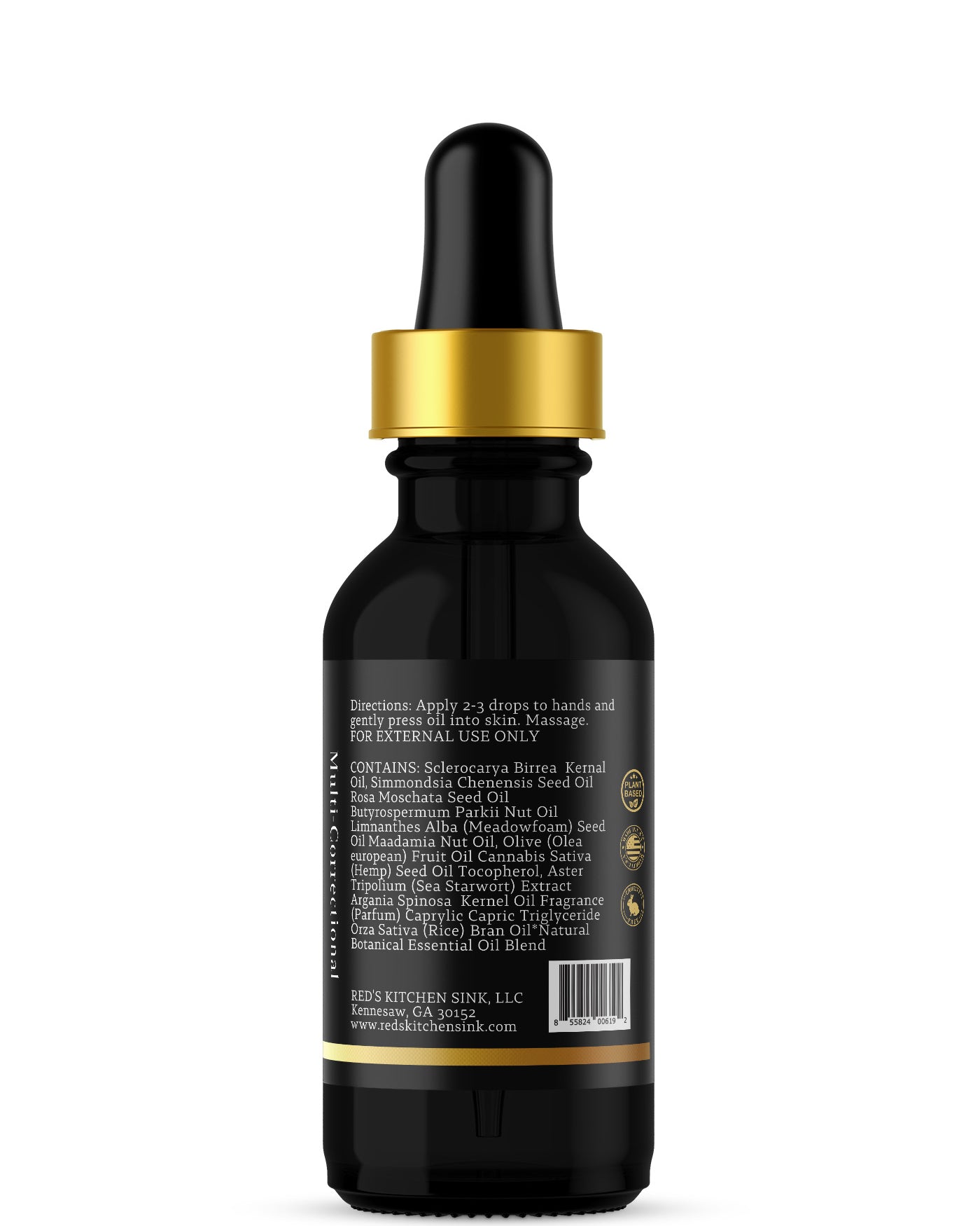 NATURALLY SNATCHED Purely Botanical Face Oil & Skin Serum with Jojoba and Rosehip - Red's Kitchen Sink