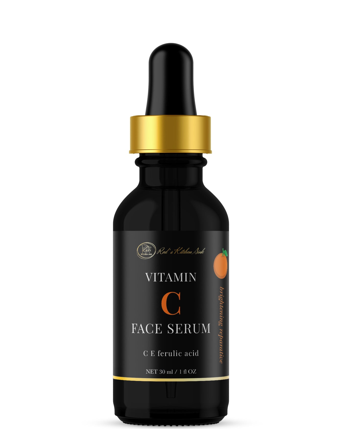 VITAMIN C, E, FERULIC ACID BRIGHTENING SERUM with STEM CELLS - Red's Kitchen Sink