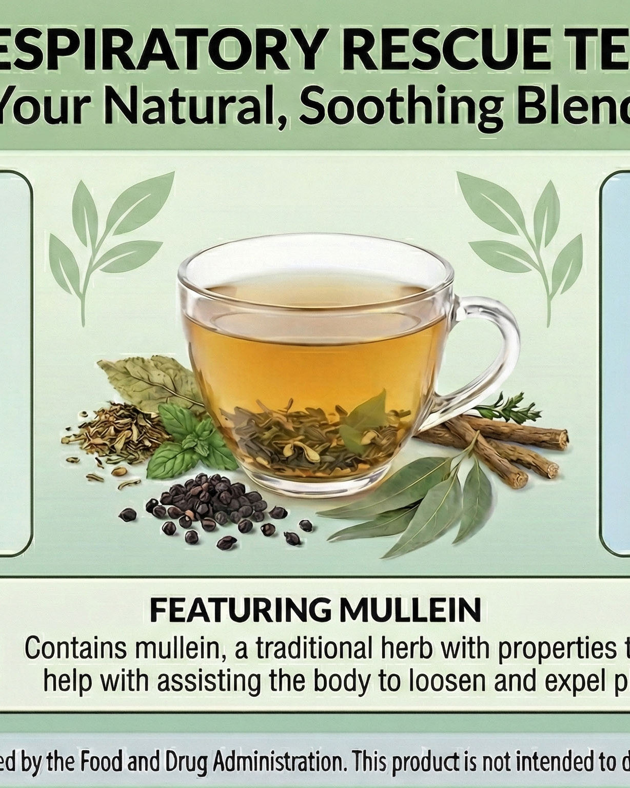 RESPIRATORY RESCUE TEA LOOSE LEAF HERBAL TEA - Red's Kitchen Sink