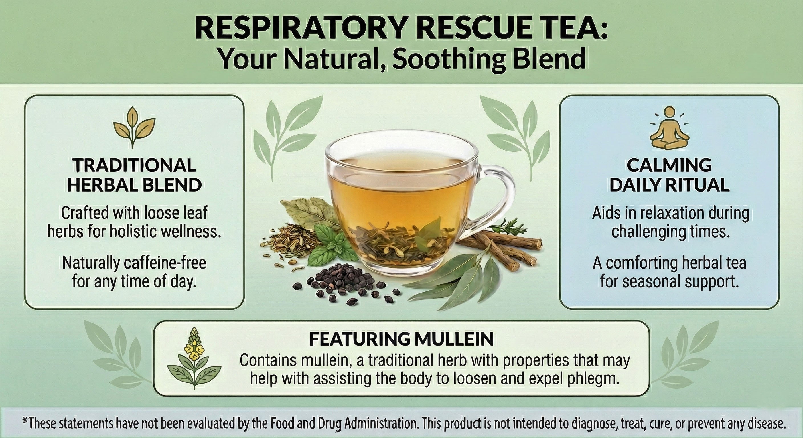 RESPIRATORY RESCUE TEA LOOSE LEAF HERBAL TEA - Red's Kitchen Sink