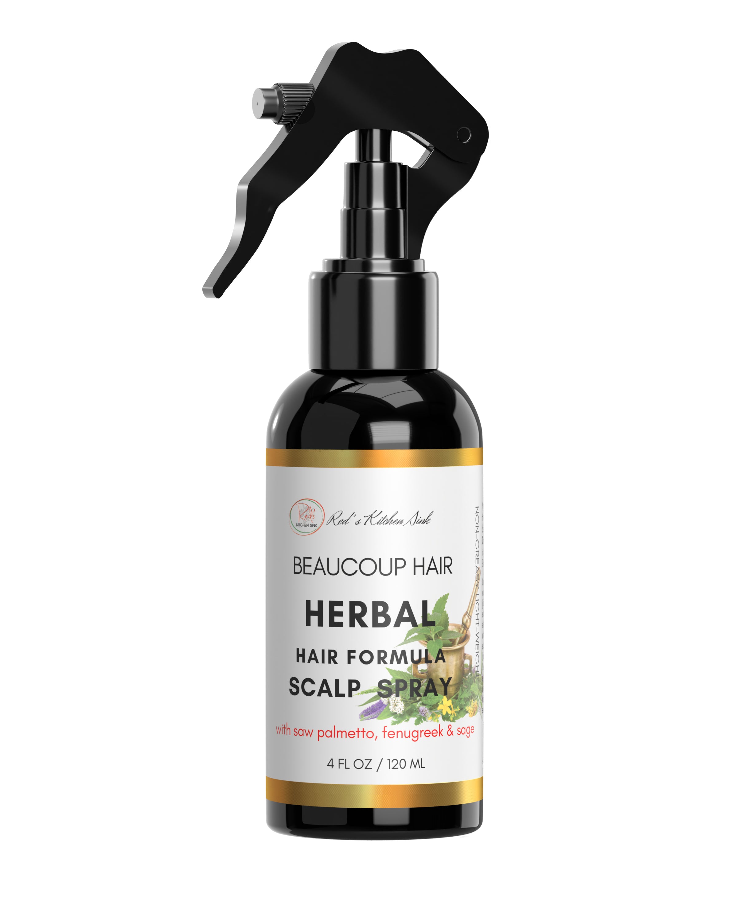 HERBAL HAIR GROWTH FORMULA SCALP SPRAY BEAUCOUP HAIR - Red's Kitchen Sink