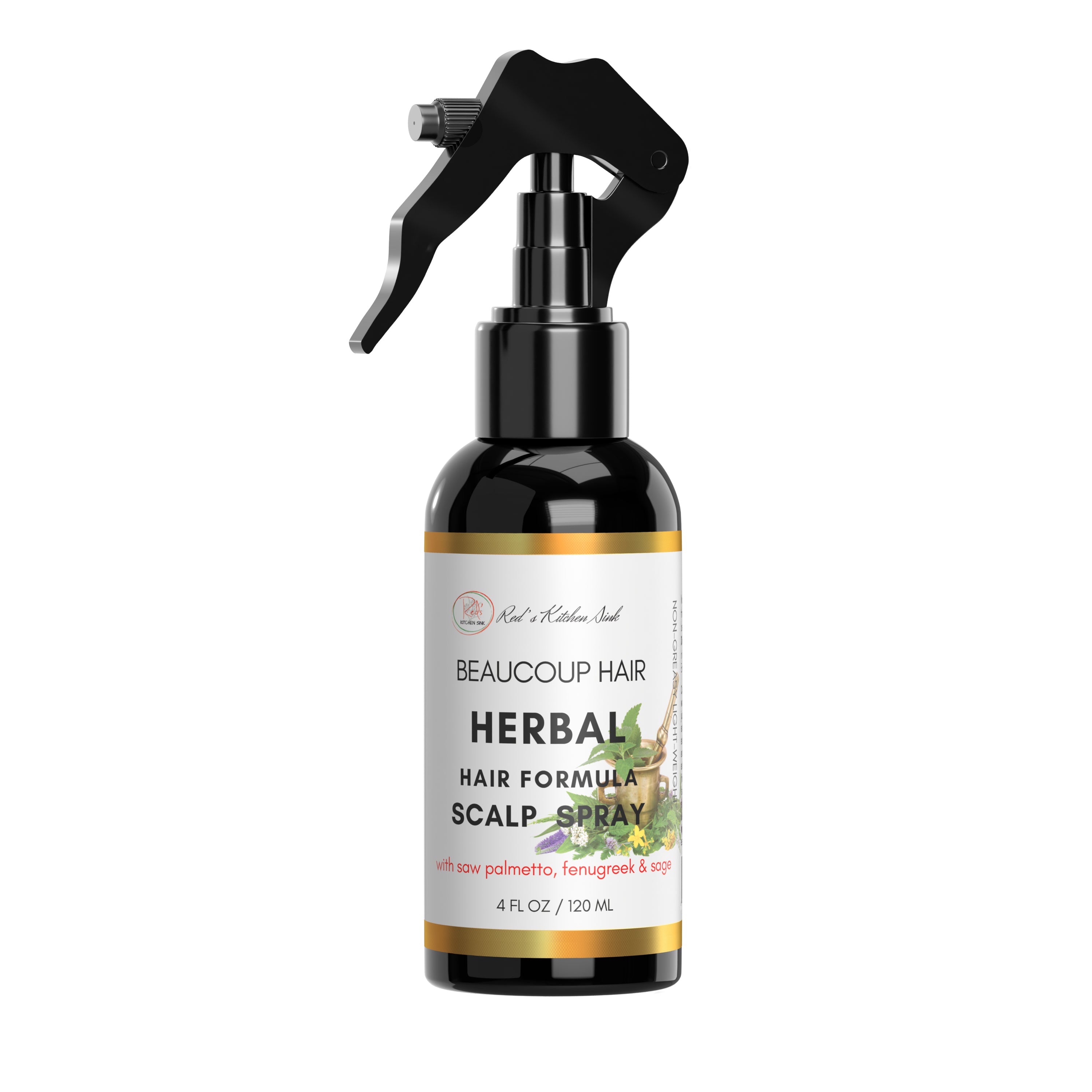 HERBAL HAIR GROWTH FORMULA SCALP SPRAY BEAUCOUP HAIR - Red's Kitchen Sink