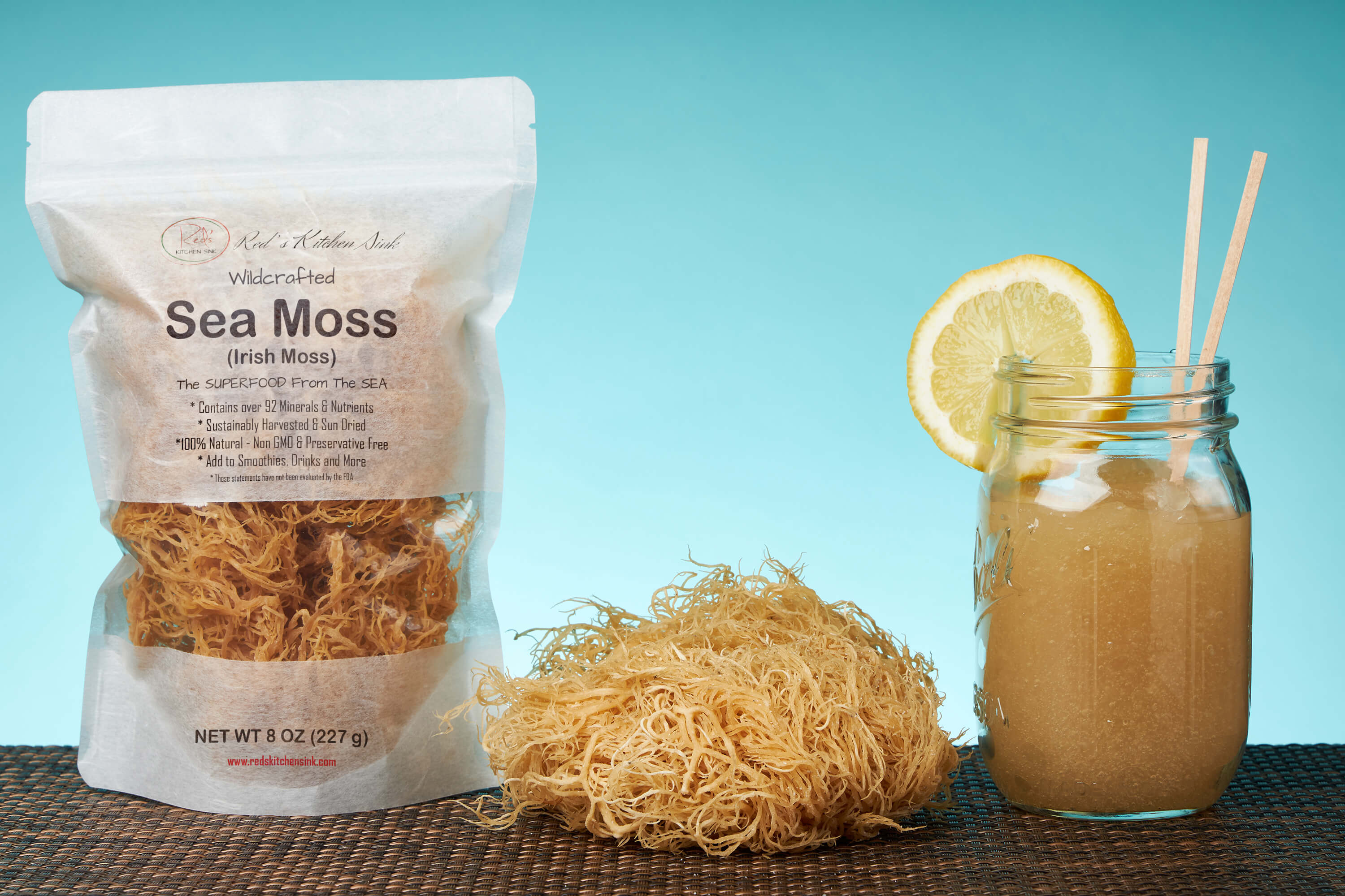 Wildcrafted Raw Irish Sea Moss – Vegan, Sun - Dried & Mineral - Rich - Red's Kitchen Sink