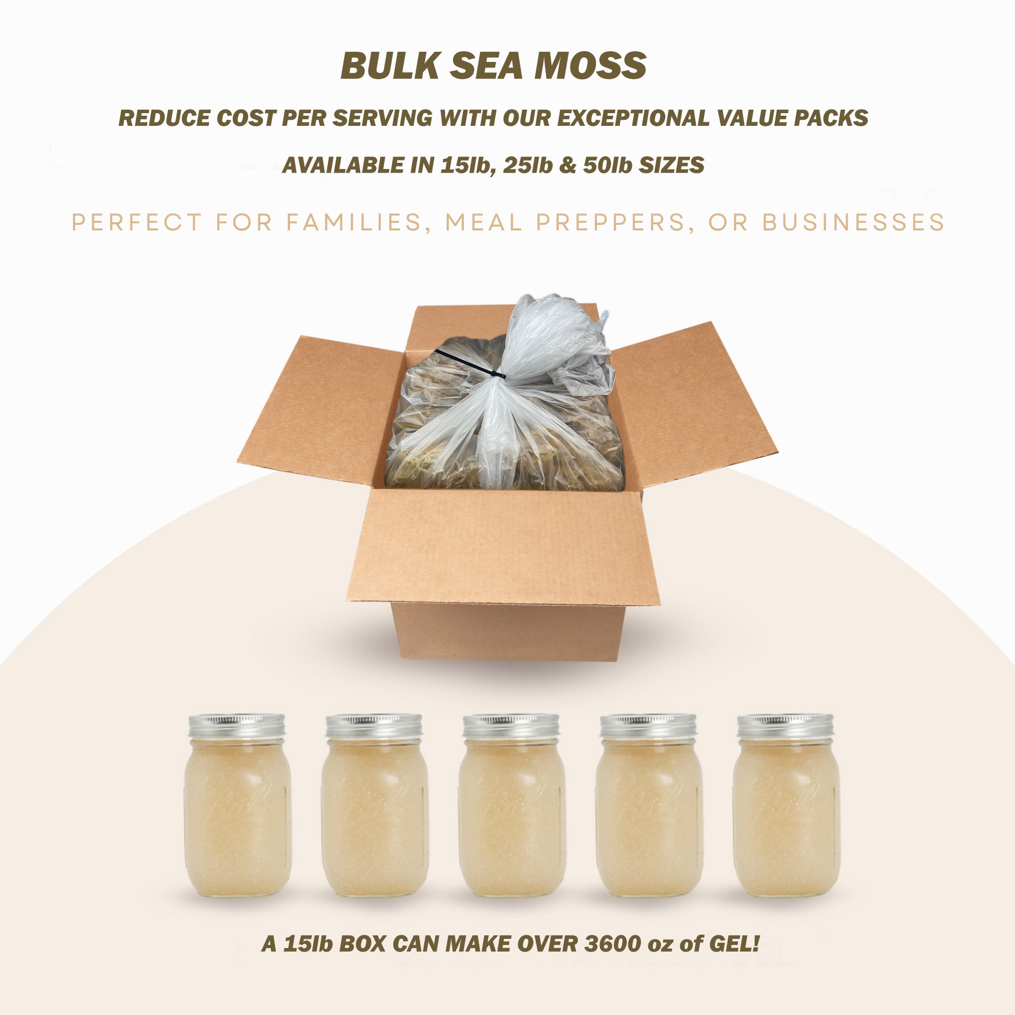 Bulk Sea Moss – Wildcrafted & Sun - Dried Wholesale | Red’s Kitchen Sink - Red's Kitchen Sink