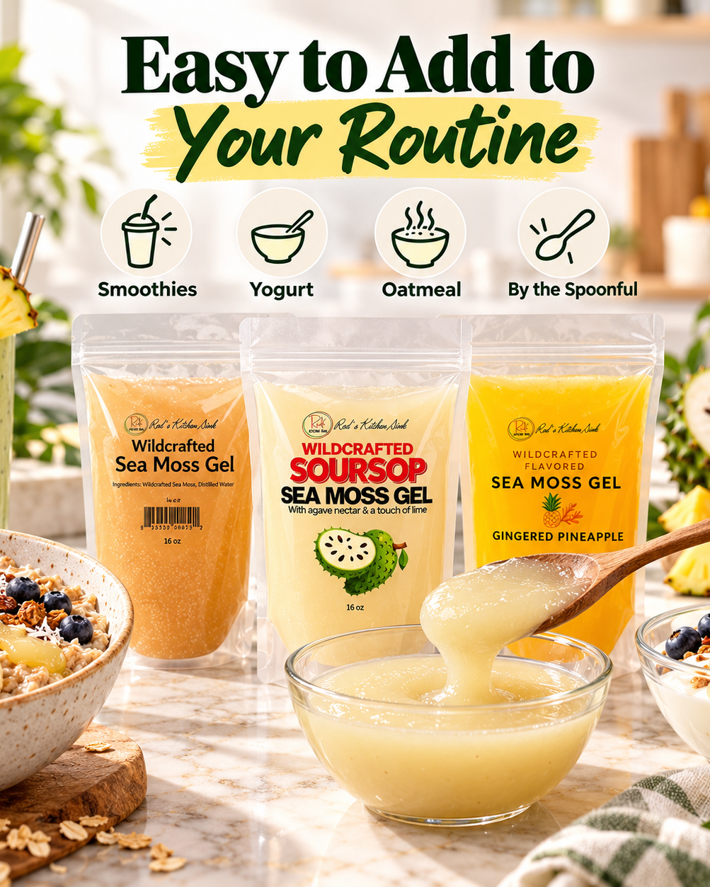 Sea Moss Gel Duo | Mix & Match Any 2 from $59.95 - Red's Kitchen Sink