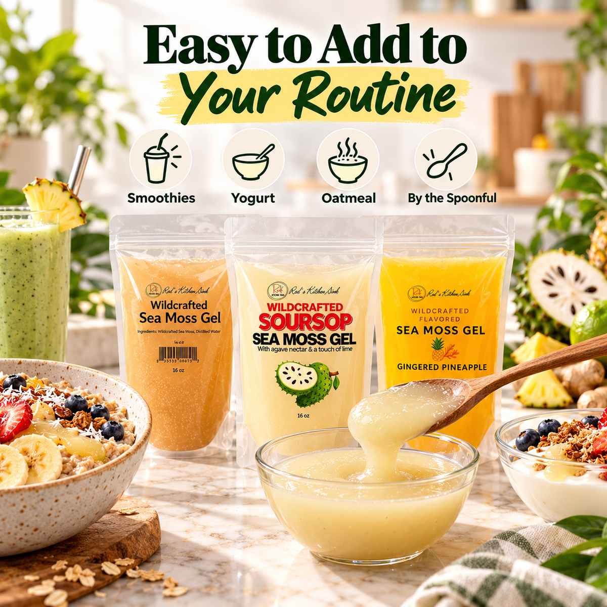 Sea Moss Gel Duo | Mix & Match Any 2 from $59.95 - Red's Kitchen Sink