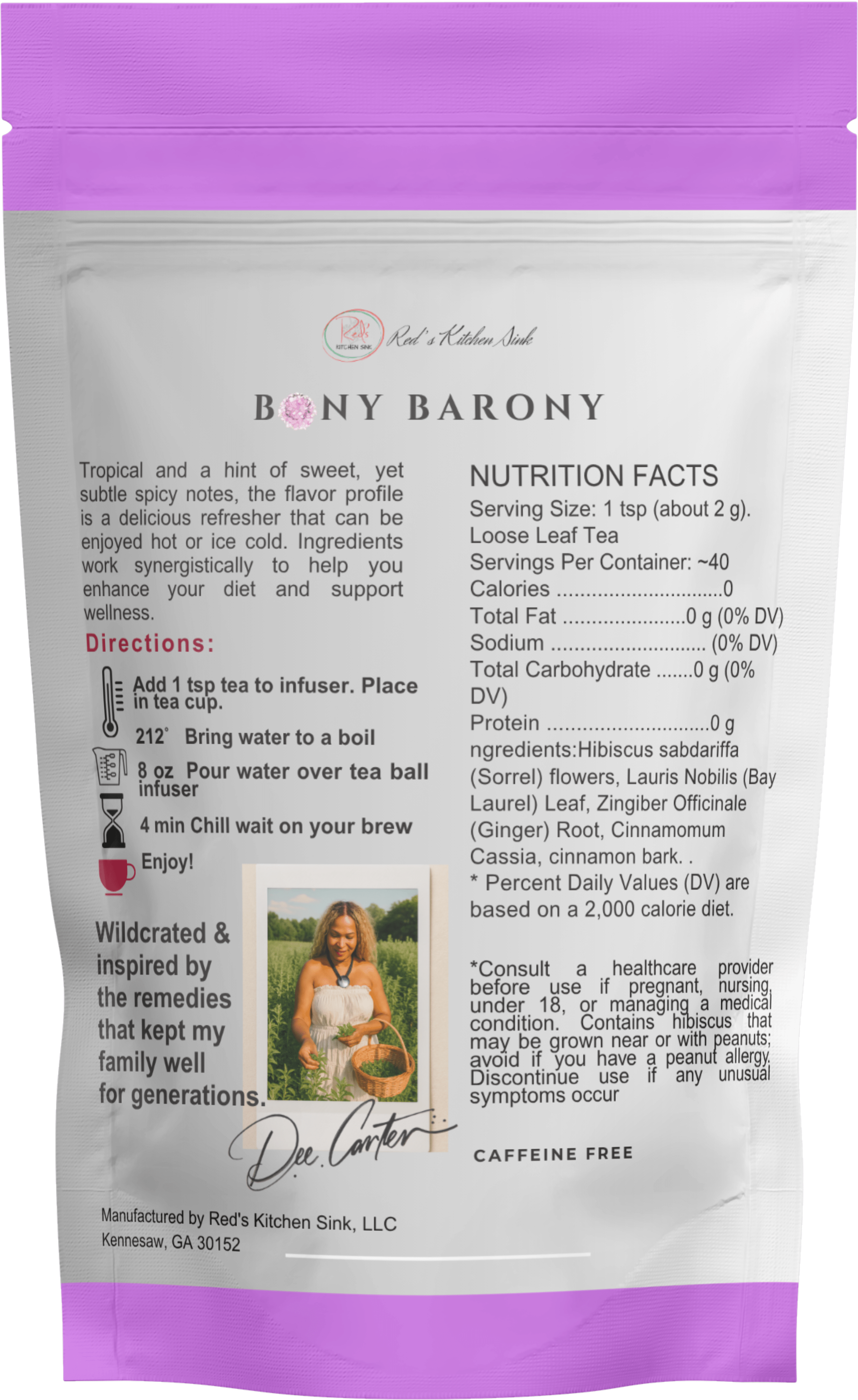 BONY - BARONY TEA LOOSE LEAF HERBAL TEA - Red's Kitchen Sink