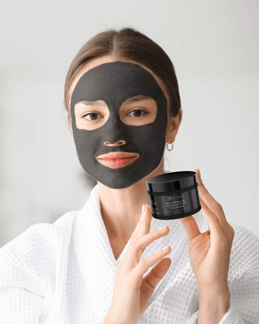 CHARCOAL MASK FACE SCRUB 2 in 1 PORE REFINING - Red's Kitchen Sink