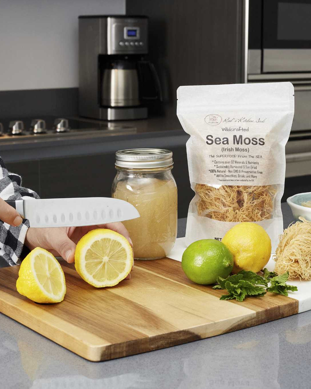 Wildcrafted Raw Irish Sea Moss – Vegan, Sun - Dried & Mineral - Rich - Red's Kitchen Sink