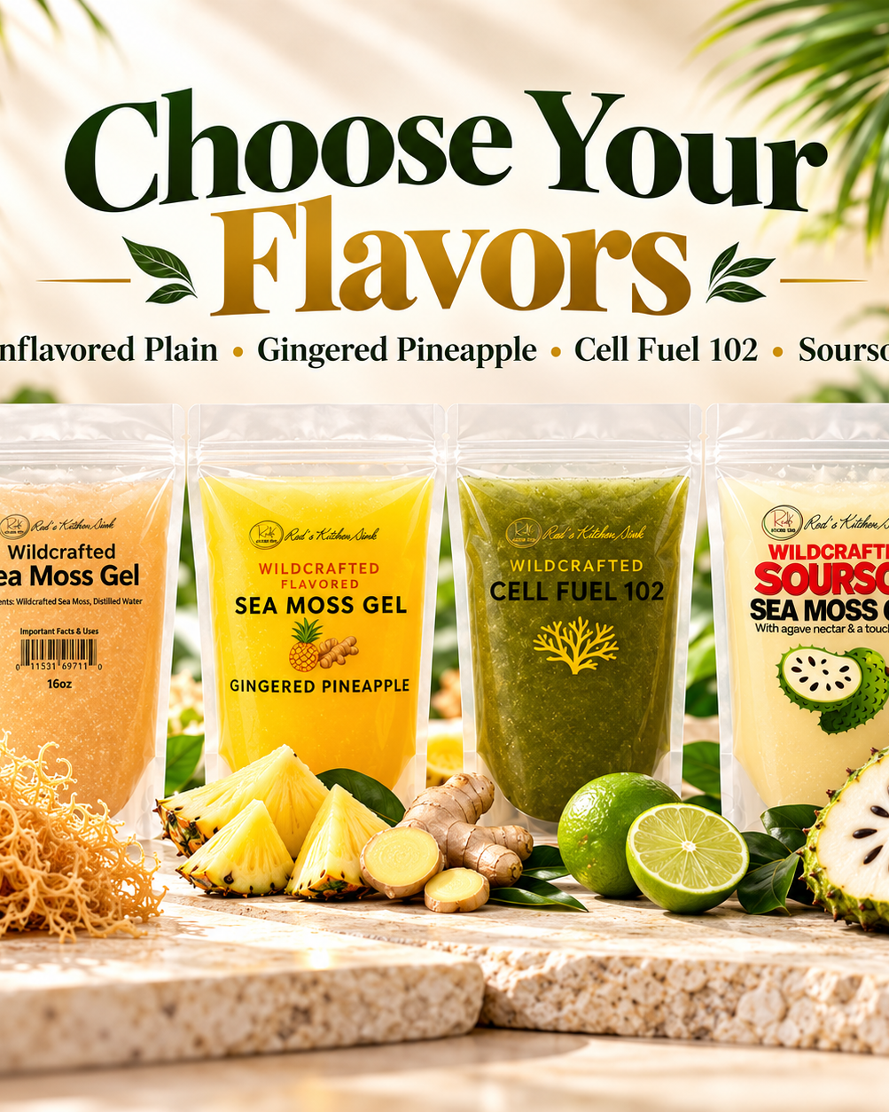 Sea Moss Gel Duo | Mix & Match Any 2 from $59.95 - Red's Kitchen Sink