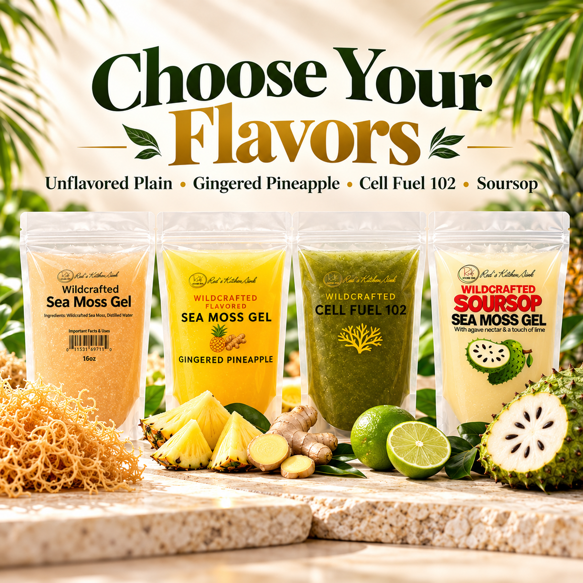 Sea Moss Gel Duo | Mix & Match Any 2 from $59.95 - Red's Kitchen Sink