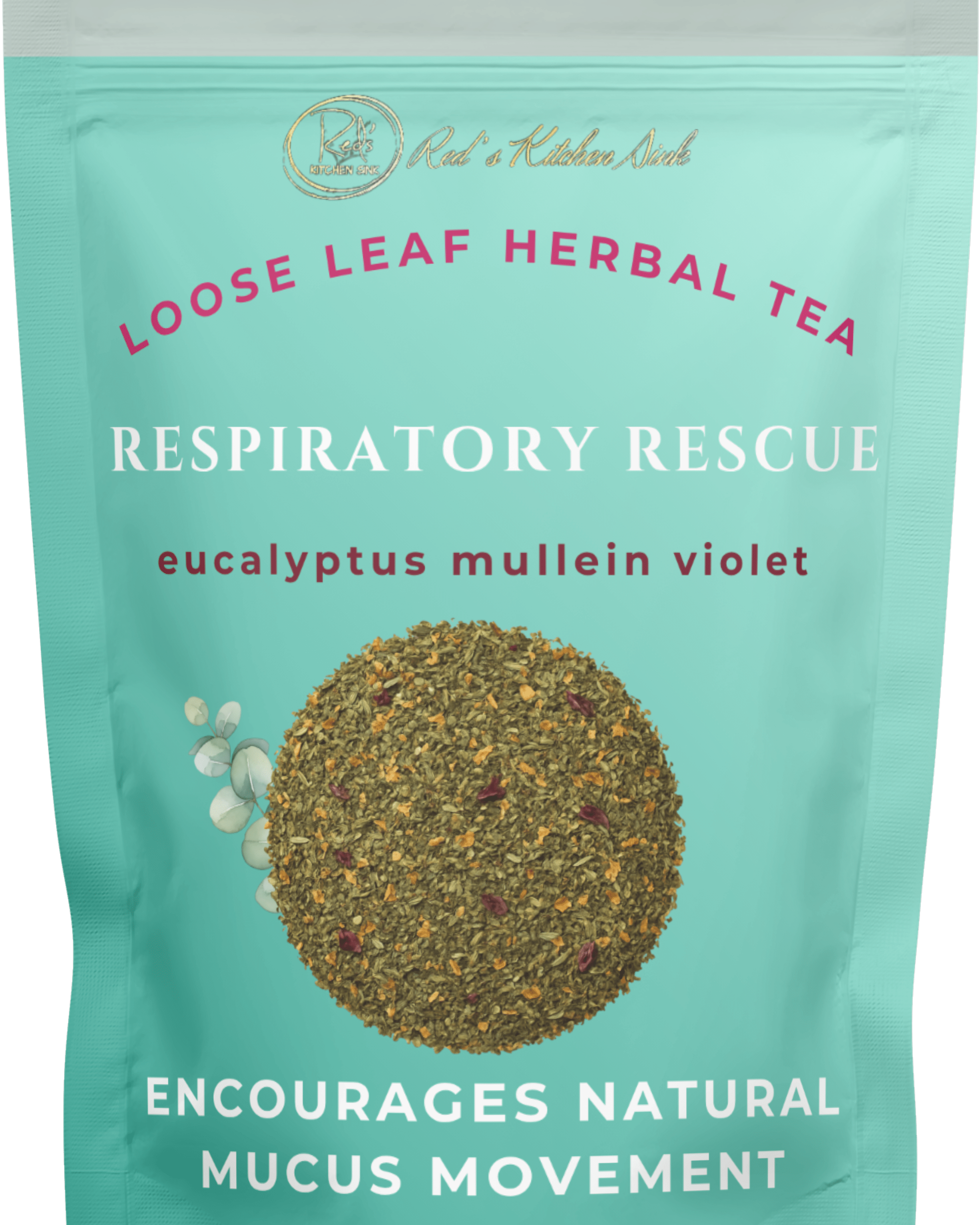 RESPIRATORY RESCUE TEA LOOSE LEAF HERBAL TEA - Red's Kitchen Sink