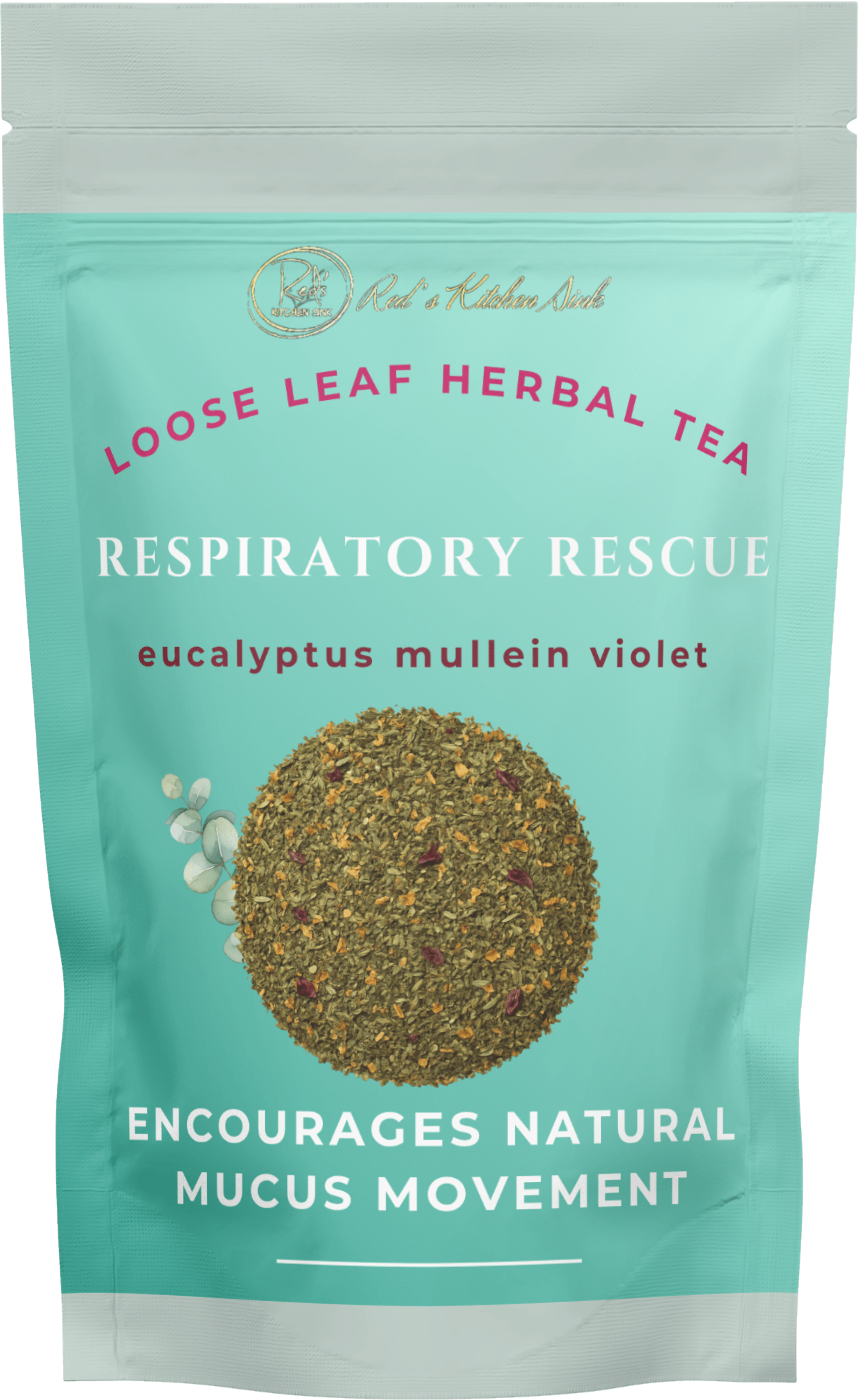 RESPIRATORY RESCUE TEA LOOSE LEAF HERBAL TEA - Red's Kitchen Sink