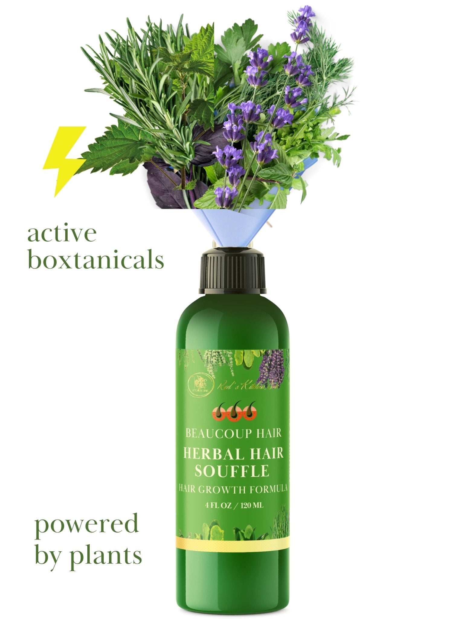 HERBAL HAIR SOUFFLE | HAIR GROWTH FORMULA MOISTURIZER GROWTH SUPPORTBEAUCOUP HAIR - Red's Kitchen Sink
