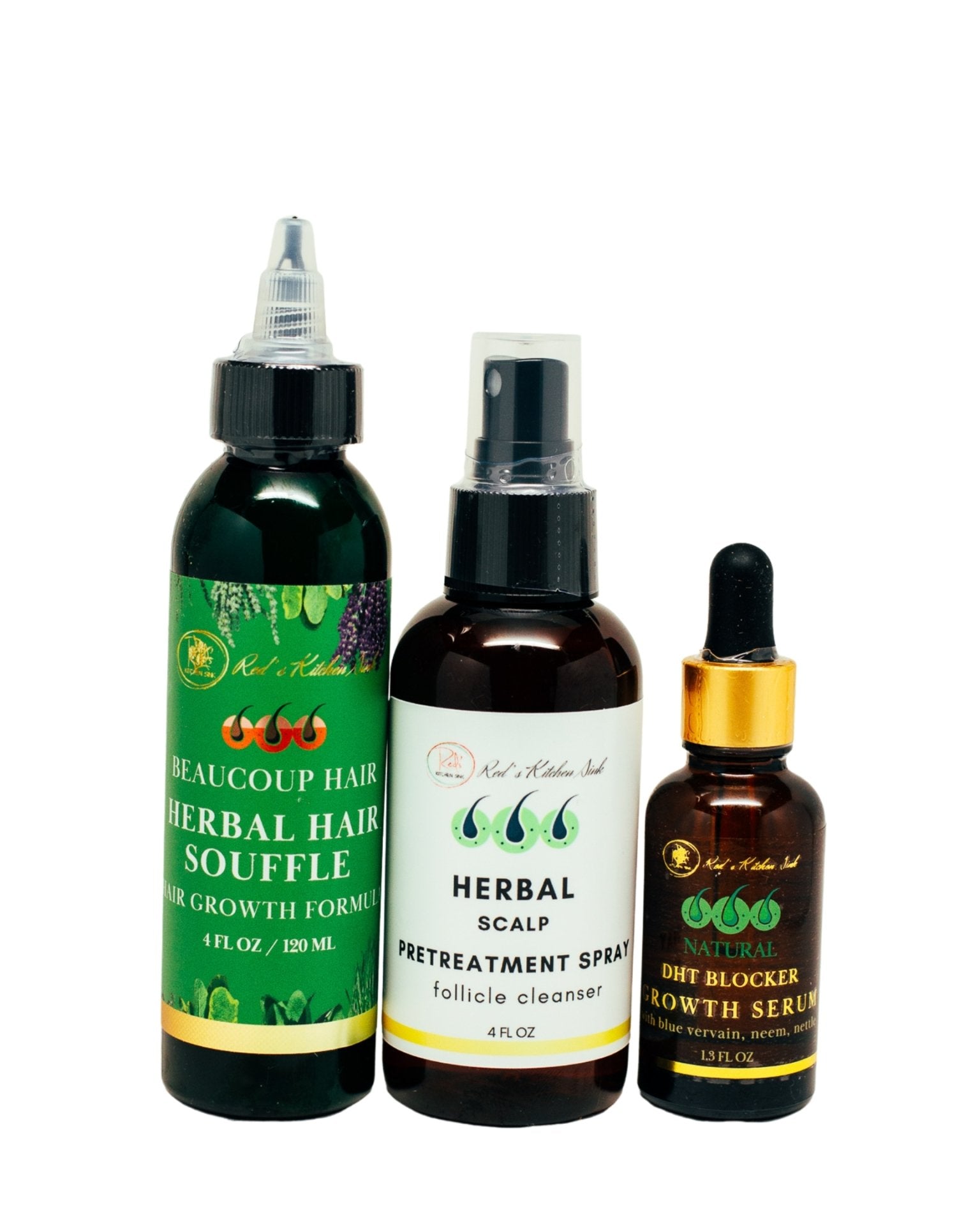 HERBAL HAIR GROWTH SYSTEM FOR MEN BEAUCOUP HAIR - Red's Kitchen Sink