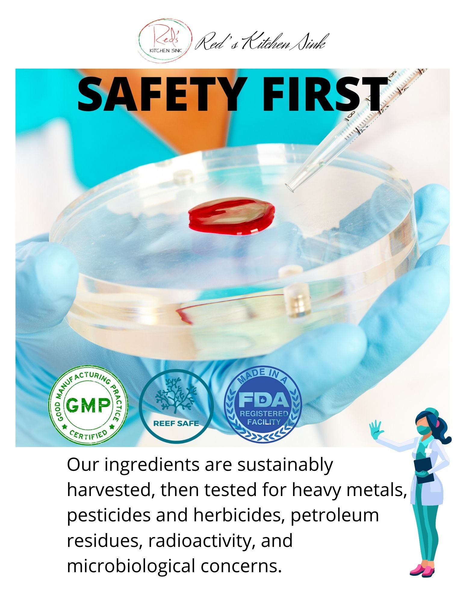 Bulk Cell Fuel 102: Organic Sea Moss / Irish Moss Powder Herbal Blend with Bladderwrack & Burdock Root - Red's Kitchen Sink