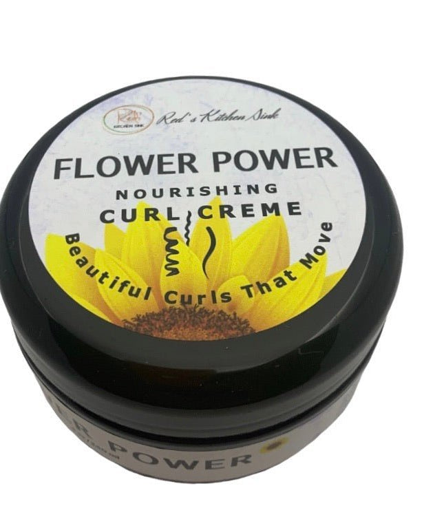 FLOWER POWER NOURISHING CURL CREME | CURL DEFINING GEL - Red's Kitchen Sink