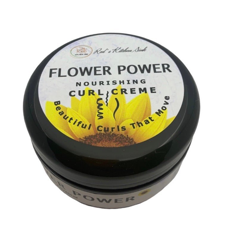 FLOWER POWER NOURISHING CURL CREME | CURL DEFINING GEL - Red's Kitchen Sink
