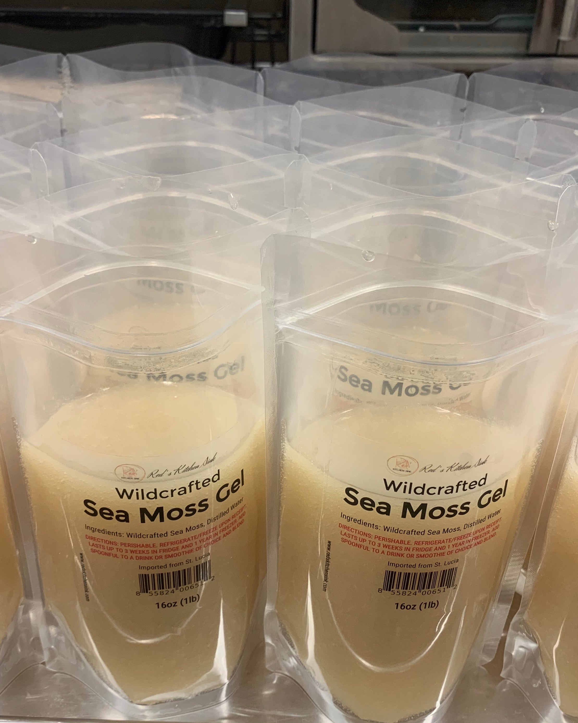 SEA MOSS | IRISH MOSS GEL | WILDCRAFTED PRESERVATIVE FREE - Red's Kitchen Sink