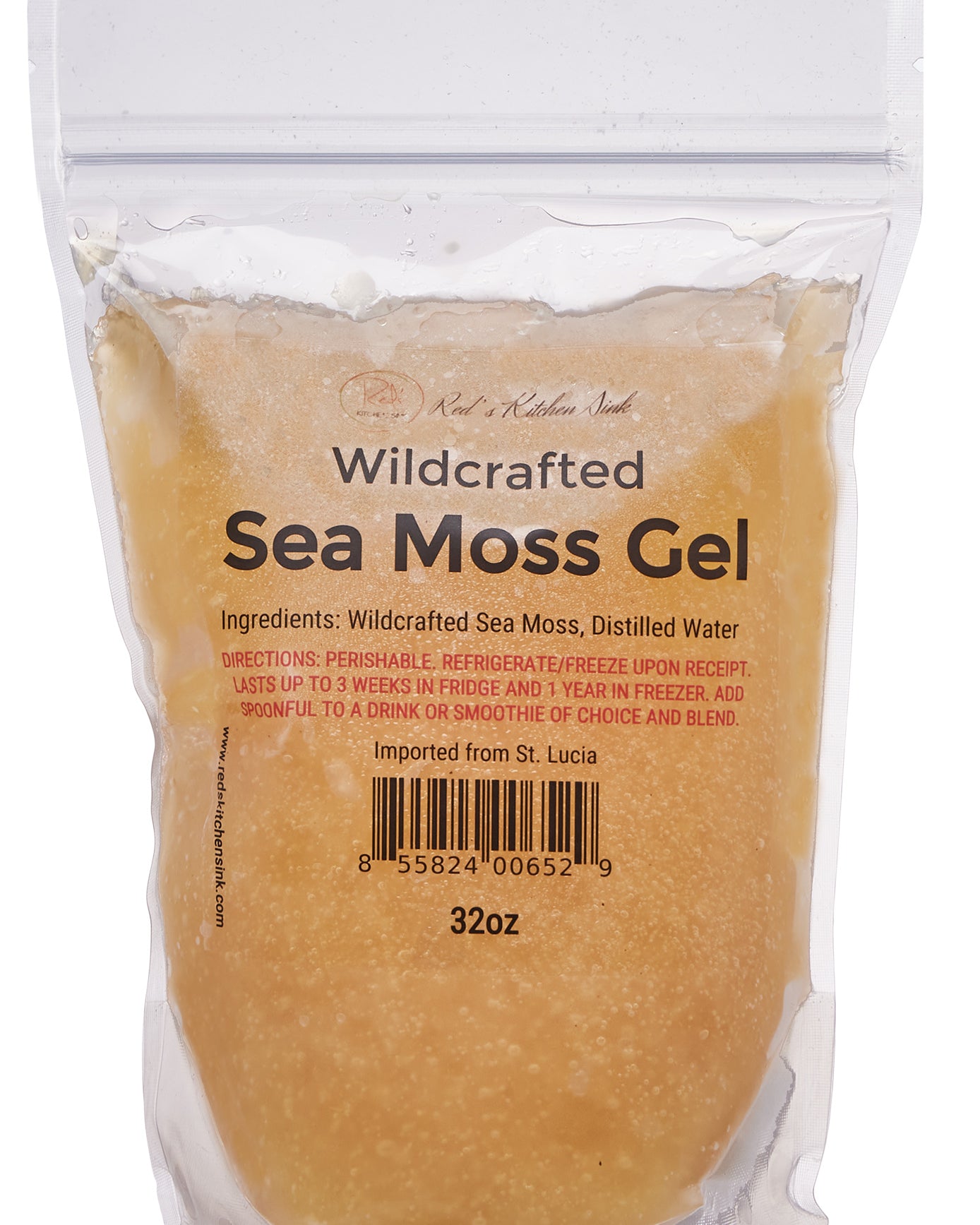 SEA MOSS | IRISH MOSS GEL | WILDCRAFTED PRESERVATIVE FREE - Red's Kitchen Sink