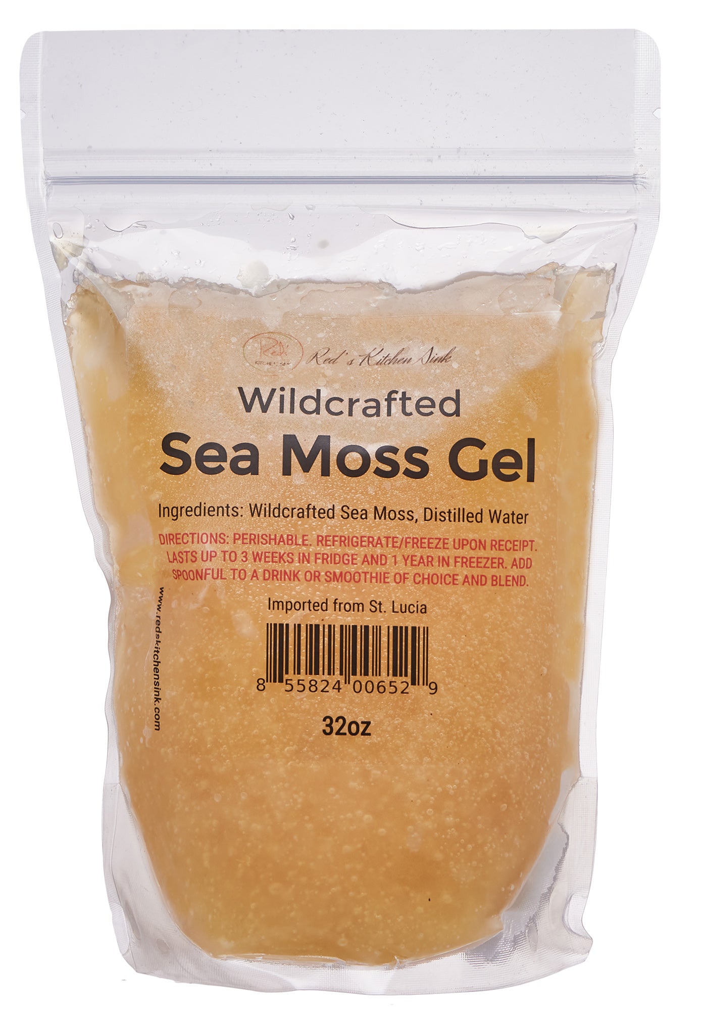 SEA MOSS | IRISH MOSS GEL | WILDCRAFTED PRESERVATIVE FREE - Red's Kitchen Sink