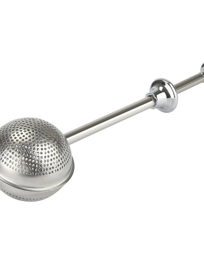 Stainless Steel Push Type Retractable Tall Tea Strainer Teaspoon - Red's Kitchen Sink