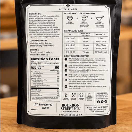 Bourbon Street Ice™ Professional Series New Orleans Beignet Mix | 5 lb Foodservice - Red's Kitchen Sink
