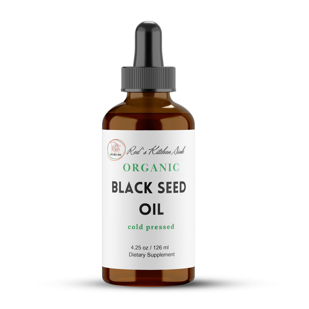 BLACK SEED OIL | BLACK CUMIN SEED OIL ORGANIC - Red's Kitchen Sink
