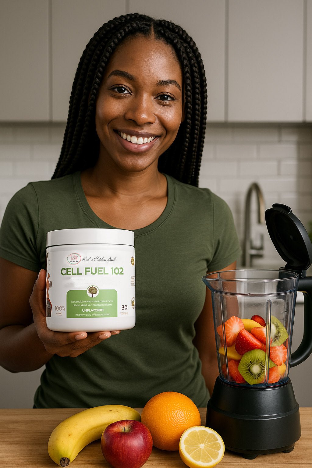 Cell Fuel 102: Organic Sea Moss, Bladderwrack & Burdock Root Herbal Blend - Red's Kitchen Sink