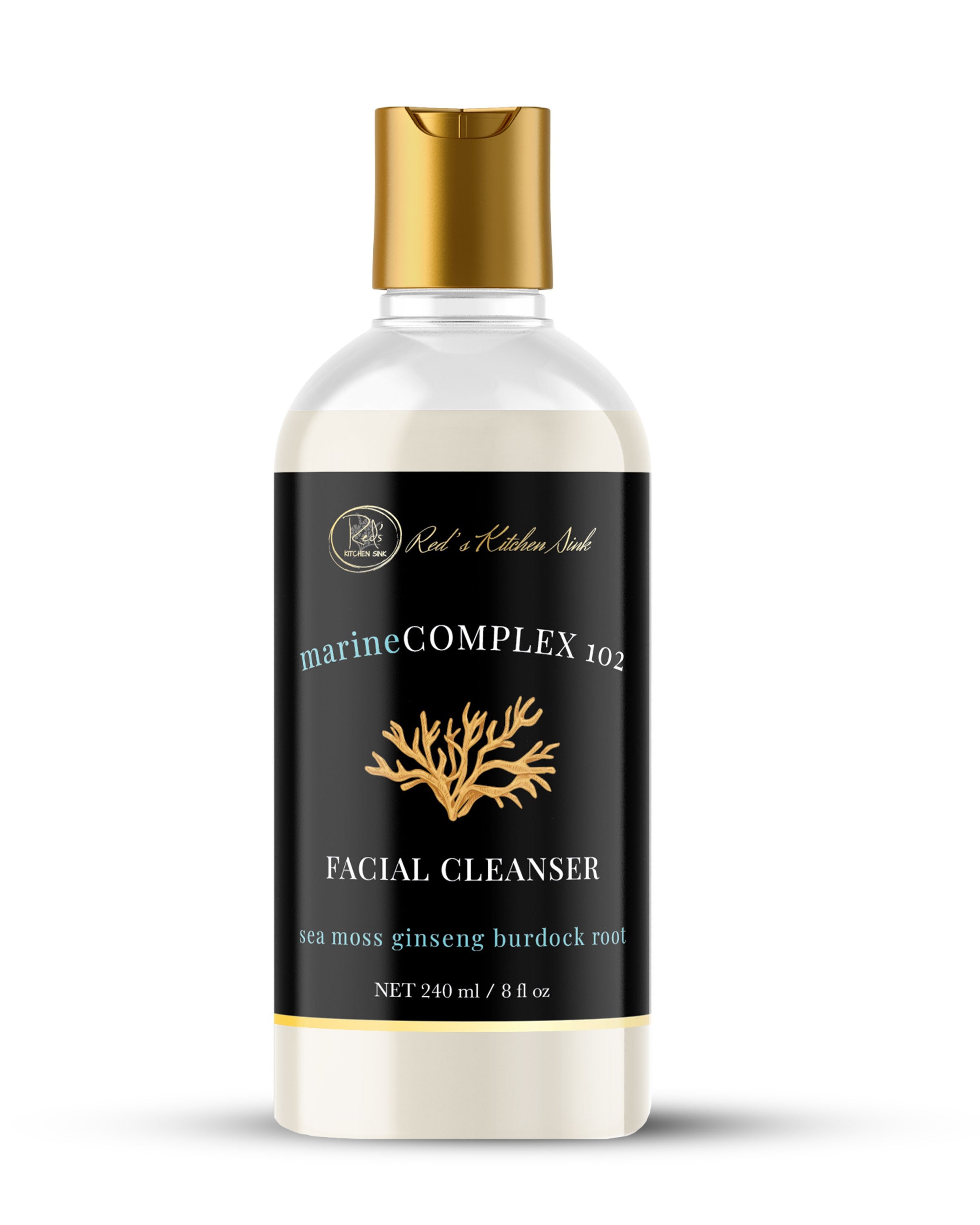 MARINE COMPLEX 102 FACIAL CLEANSER with SEA MOSS, GINSENG BURDOCK ROOT - Red's Kitchen Sink