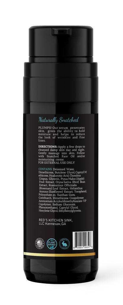 Hyaluronic Acid Cloud Serum | Naturally Snatched | Marine Algae Infused - Red's Kitchen Sink