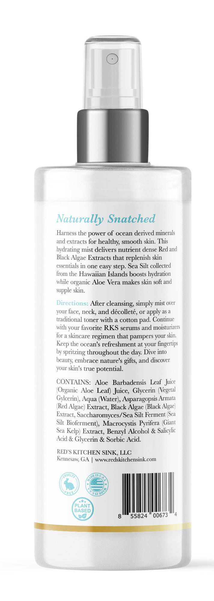 Marine Complex 102 Hydrating Facial Toner Sea Minerals - Red's Kitchen Sink