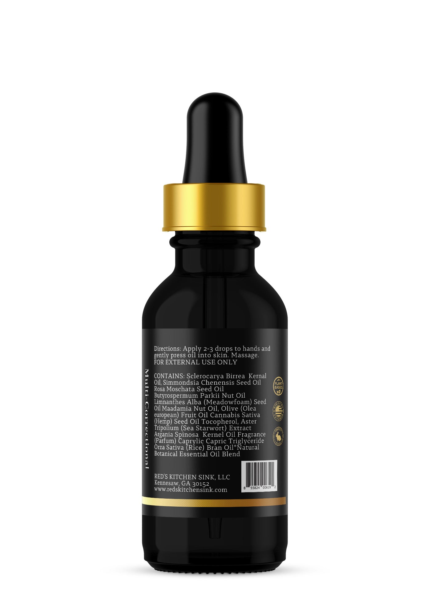 NATURALLY SNATCHED Purely Botanical Face Oil & Skin Serum with Jojoba and Rosehip - Red's Kitchen Sink