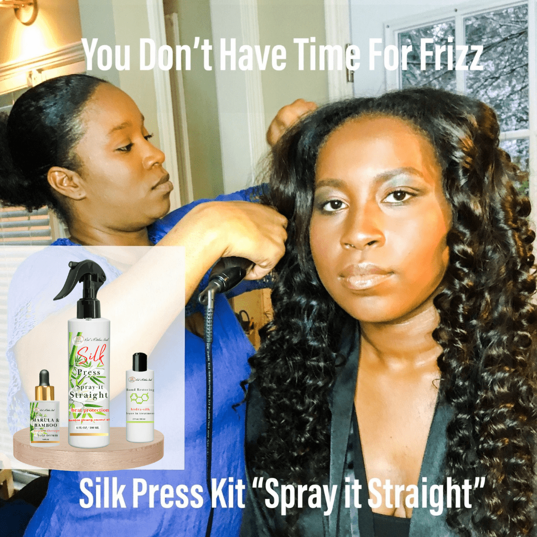 Silk Press Kit Spray It Straight Thermal Straightening System - Red's Kitchen Sink