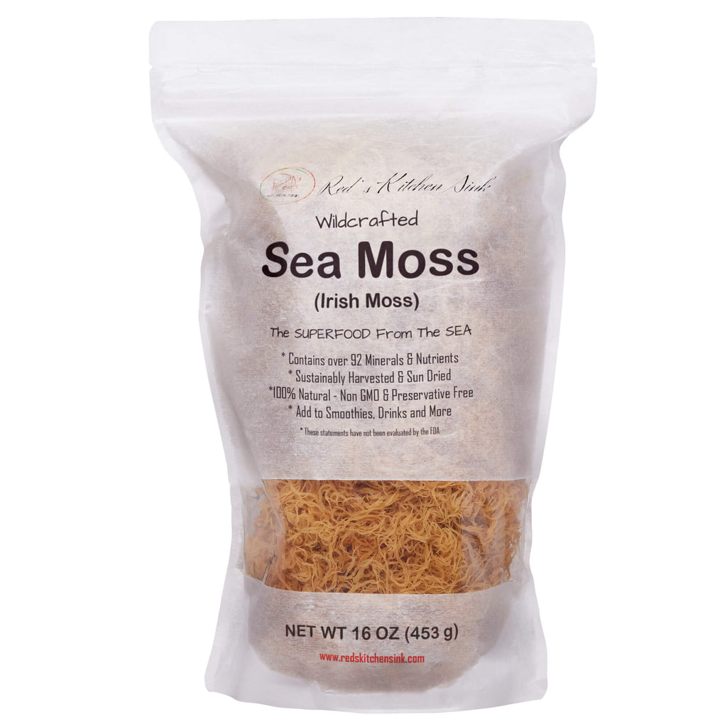 Sea Moss | 1 Pound | Wildcrafted | - Red's Kitchen Sink