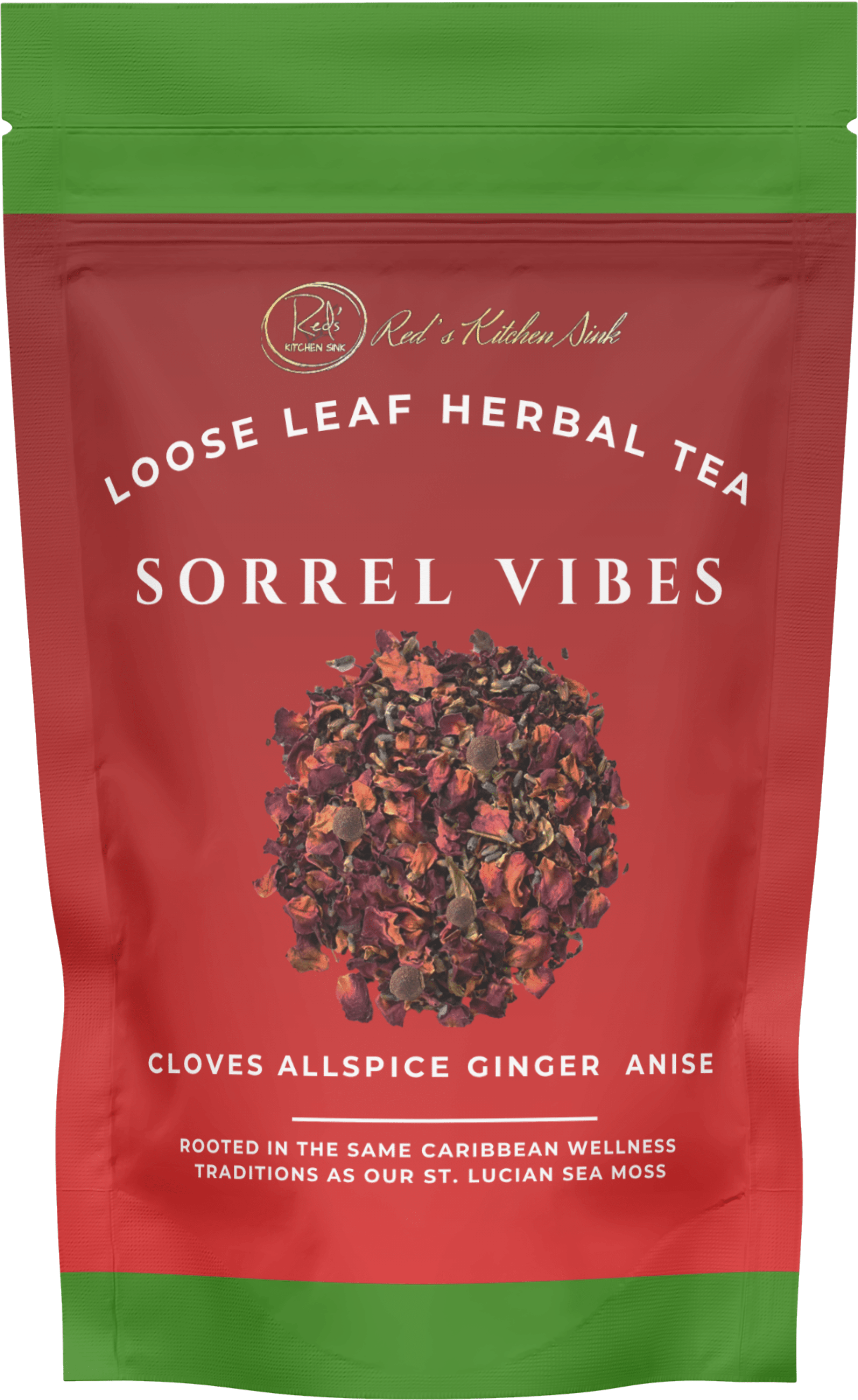 SORREL VIBES LOOSE LEAF HERBAL TEA - Red's Kitchen Sink