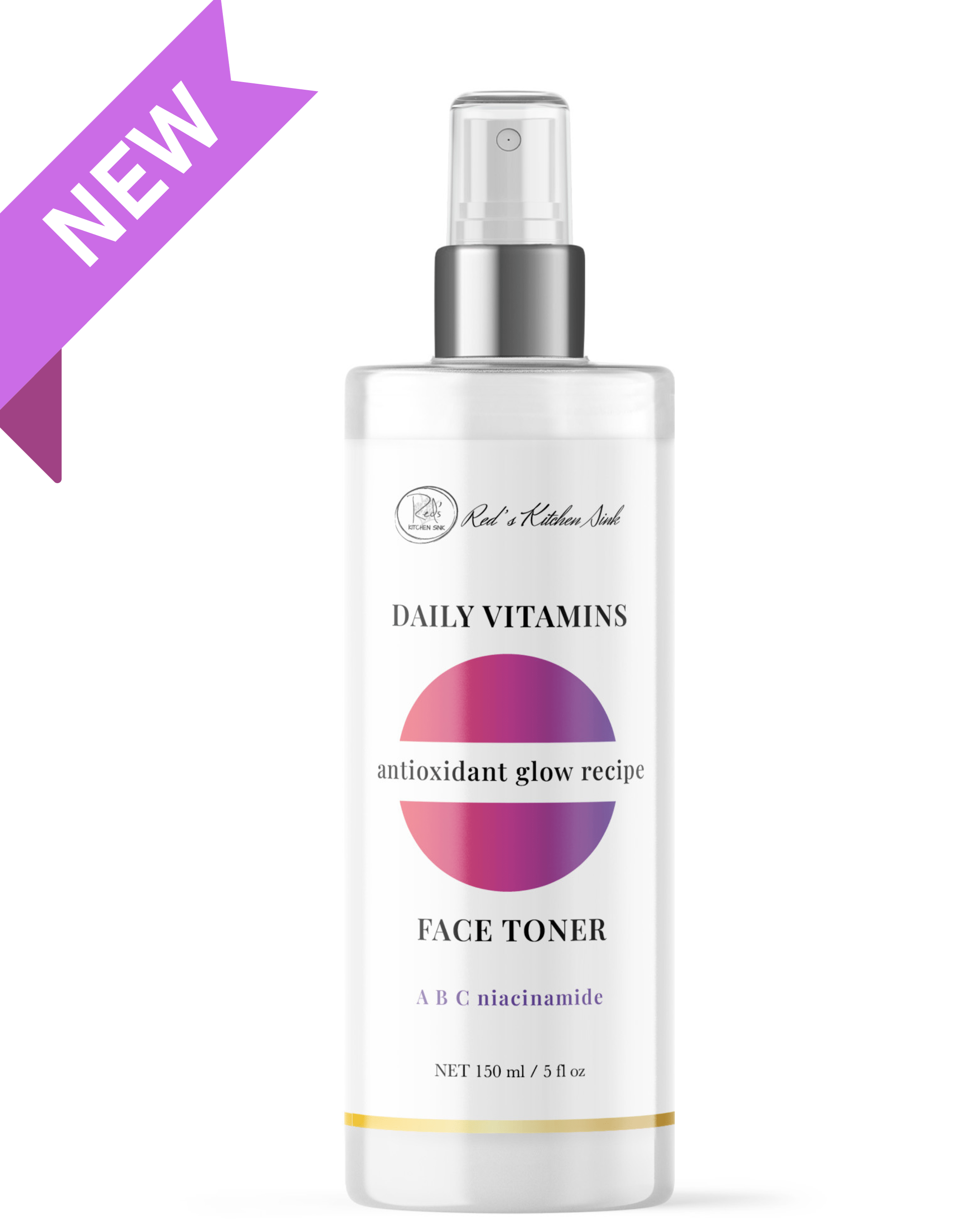 DAILY VITAMINS A B C & NIACINAMIDE ANTIOXIDANT FACIAL TONER - Red's Kitchen Sink