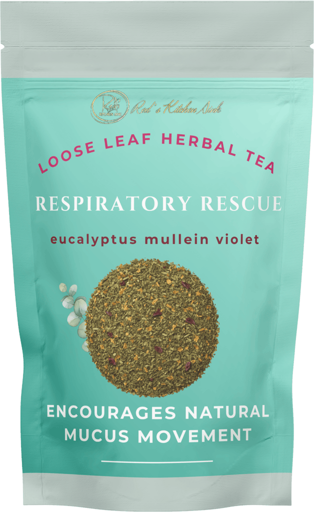 RESPIRATORY RESCUE TEA LOOSE LEAF HERBAL TEA - Red's Kitchen Sink
