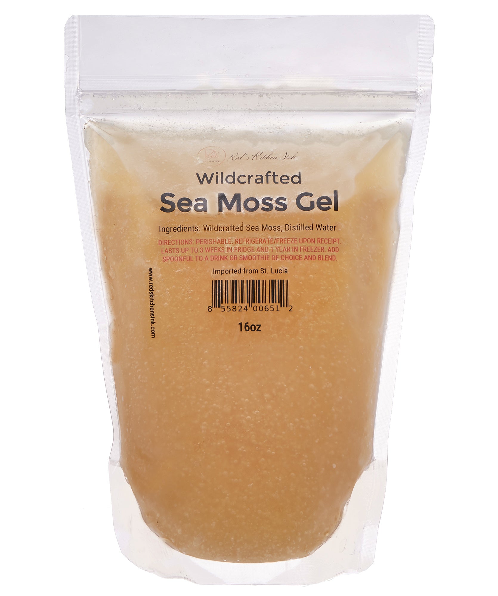SEA MOSS | IRISH MOSS GEL | WILDCRAFTED PRESERVATIVE FREE - Red's Kitchen Sink
